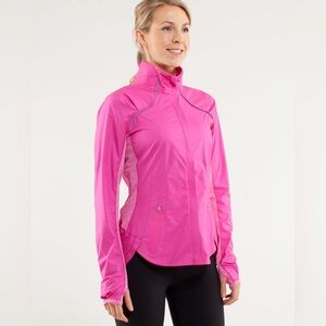 Lululemon Run: Essential Jacket II Paris Pink Size 10 Lululemon Jacket Rare